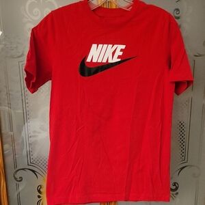 Nike Red Tee with Black and White Logo